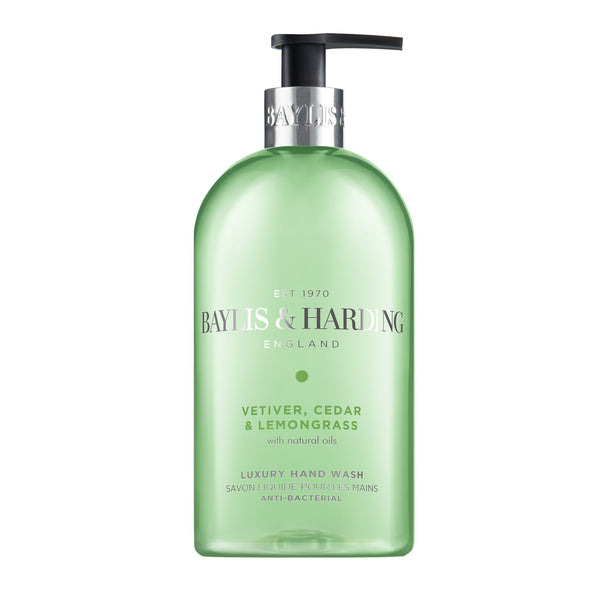 Baylis & Harding Vetiver Cedar & Lemongrass Hand Wash Woody Fragrance 500ml