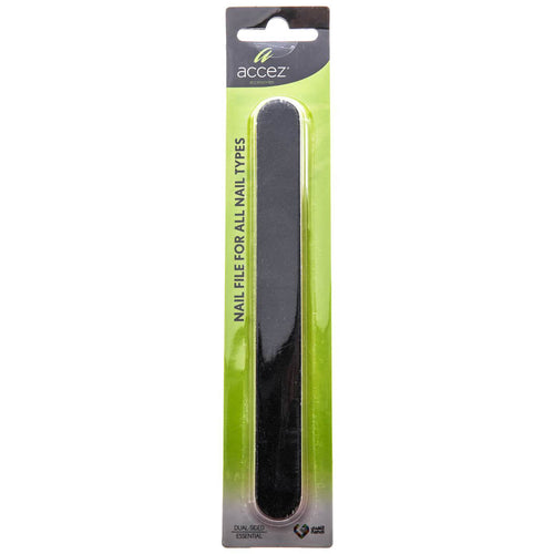 Accez Double-Sided Emery Nail File Coarse and Fine Grit, 1 Piece