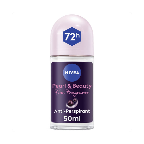 NIVEA Women Black Pearl Roll-On Deodorant Anti-Perspirant Pearl & Beauty Formula 50 ml