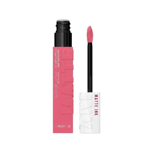 Maybelline Super Stay Matte Ink Liquid Lipstick Inspirer 125, High Coverage Matte Finish, 16-Hour Wear