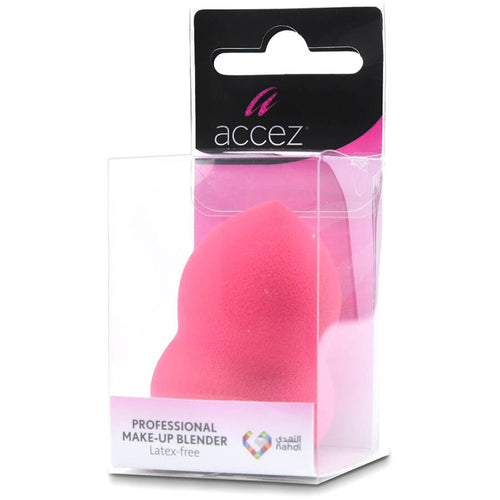 Accez Professional Makeup Blender Sponge, Latex-Free, Wet and Dry Use, 1 Pc