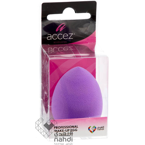 Accez Make-Up Egg Reusable Blending Sponge, Egg-Shaped Makeup Applicator, 1 Pc