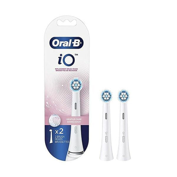 Oral-B iO Gentle Care Replacement Brush Heads Soft Bristles Sensitive Gums 2 Pack