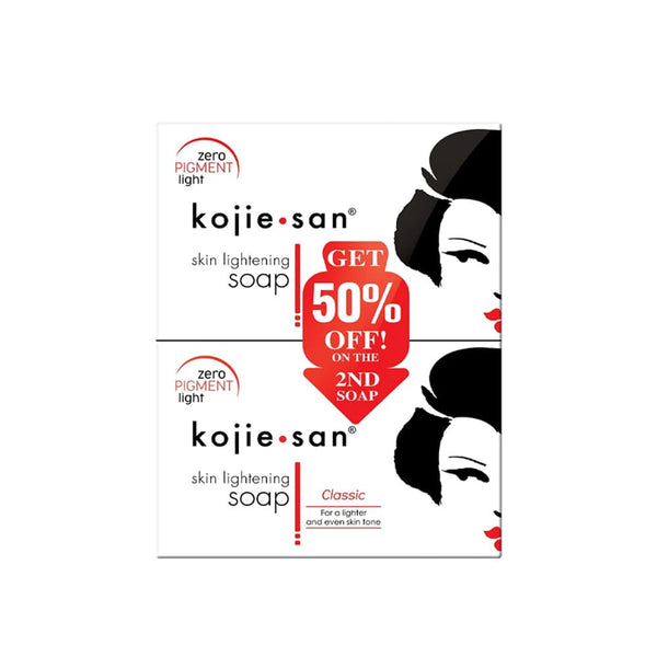 Kojie San Kojic Acid Cleansing Soap Bars Brightening Care 2 x 135 g