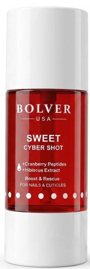 Bolver Sweet Cyber Shot Nail Serum Liquid Cranberry Peptides Hibiscus Extract 15 ml