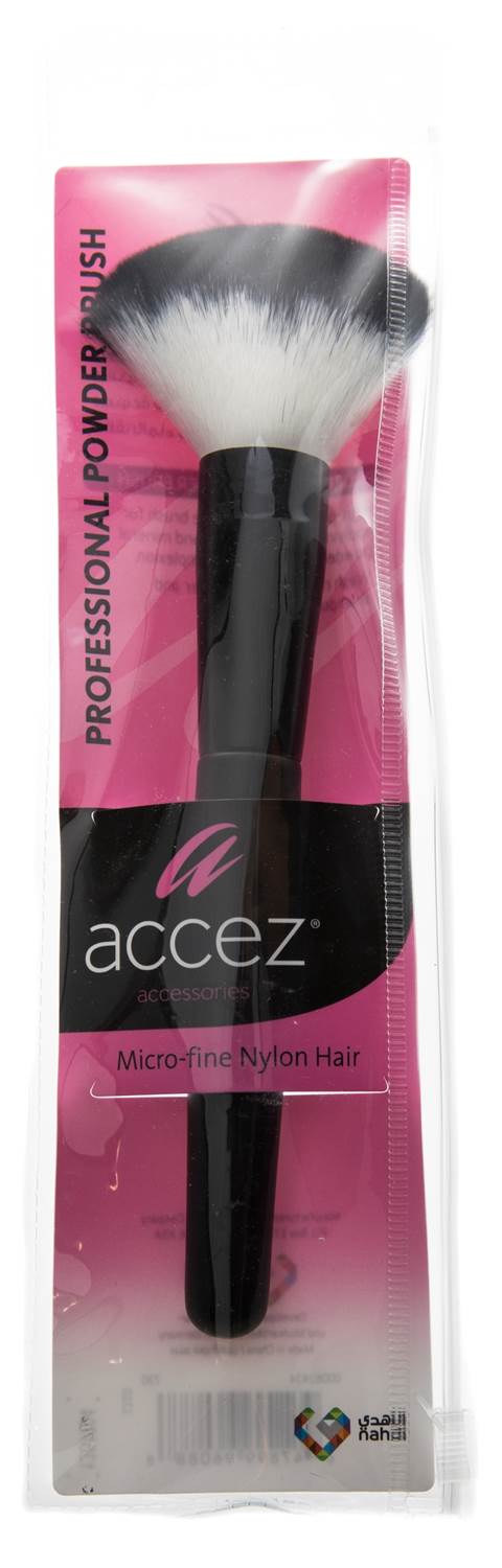 Accez Powder Brush Nylon Bristles Makeup Applicator Brush, 1 Piece