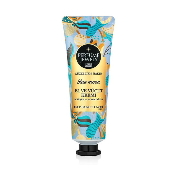 Eyup Sabri Tuncer Perfume Jewels Blue Moon Hand and Body Cream Moisturizing Scented Formula 50 ml