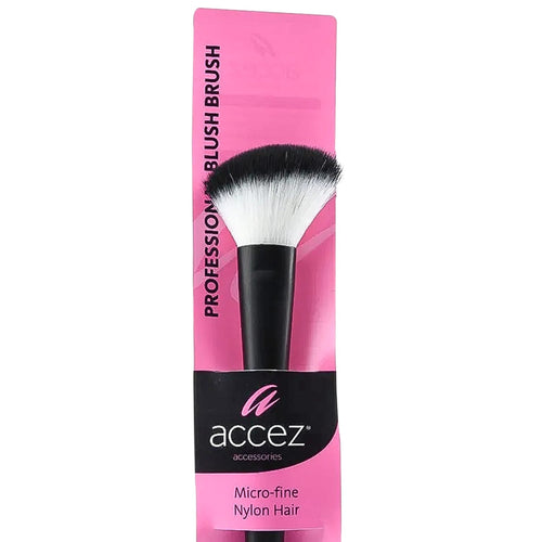 Accez Professional Blush Brush Soft Dome-Shaped Nylon Bristles, 1 Piece