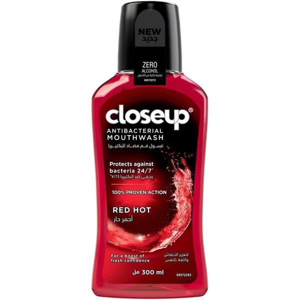 Closeup Red Hot Mouthwash Alcohol-Free Antibacterial 300 ml