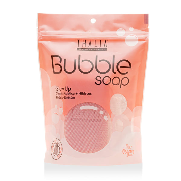 Thalia Glow Up Bubble Bar Soap with Centella Asiatica and Hibiscus Extracts, 140 g