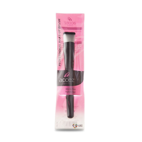 Accez Professional Makeup Brush Flat Stippling Brush Nylon Bristles 1 Pc