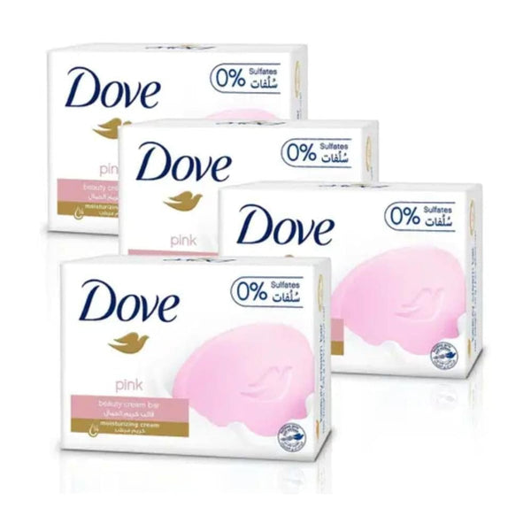 Dove Beauty Cream Pink Soap Bars Moisturizing Sulfate-Free Value Pack