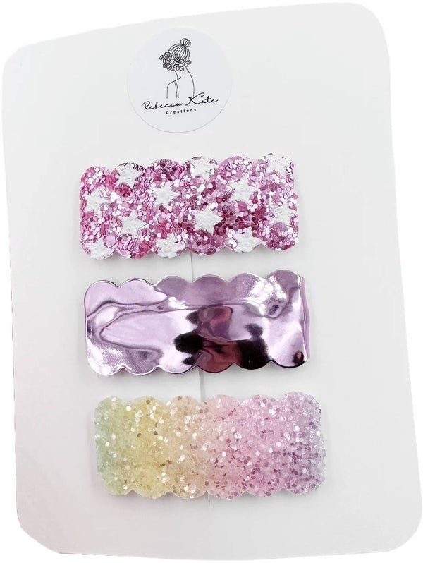 Glitters Glitter Snap Hair Clips Glt2815, 3 Pieces