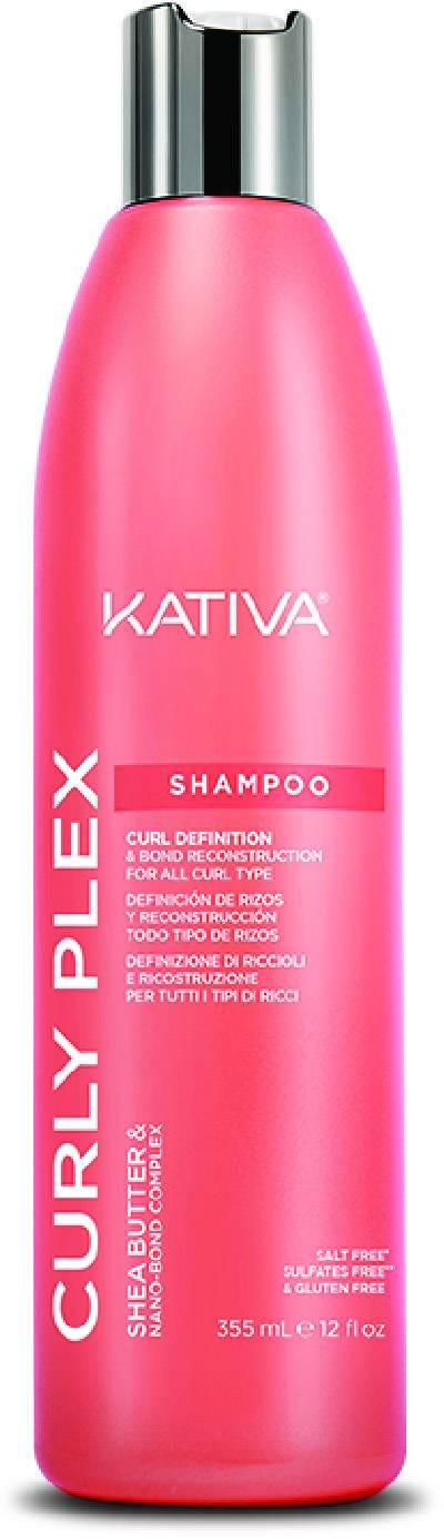Kativa Curly Plex Shampoo Liquid Formula Nano-Bond Complex 355 ml
