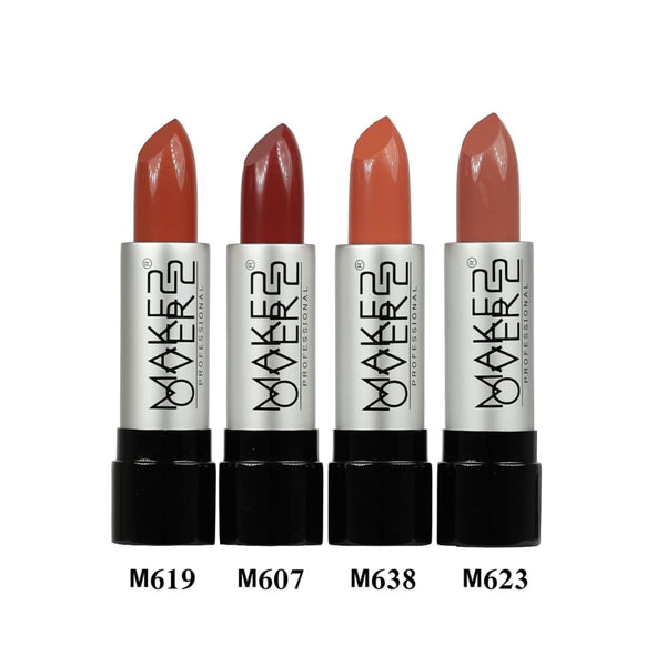Makeover22 Matte Cream Lipstick Set, Creamy High-Coverage Matte Finish, 4 Shades