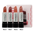 Makeover22 Matte Cream Lipstick Set, Creamy High-Coverage Matte Finish, 4 Shades