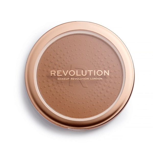 Makeup Revolution Mega Bronzer Powder Matte Finish 02 Warm Super-Sized Compact