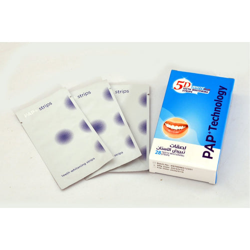 5D White Plus Brightening Teeth Strips Gel Formula 28 Strips