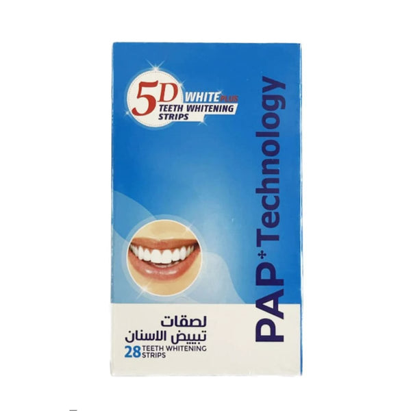 5D White Plus Brightening Teeth Strips Gel Formula 28 Strips