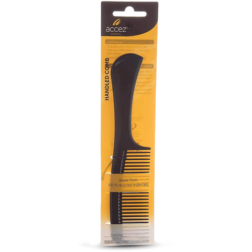 Accez Handled Detangling Comb Wide Tooth Recycled Material 1 Pc