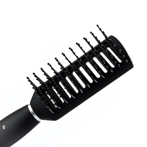 Accez Styling & Drying Brush Plastic Pins Air Slits Black