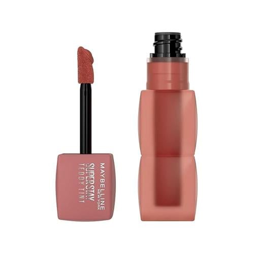 Maybelline Super Stay Teddy Tint Lipstick Smooth Finish Shade 15 Skinny Dip 5ml