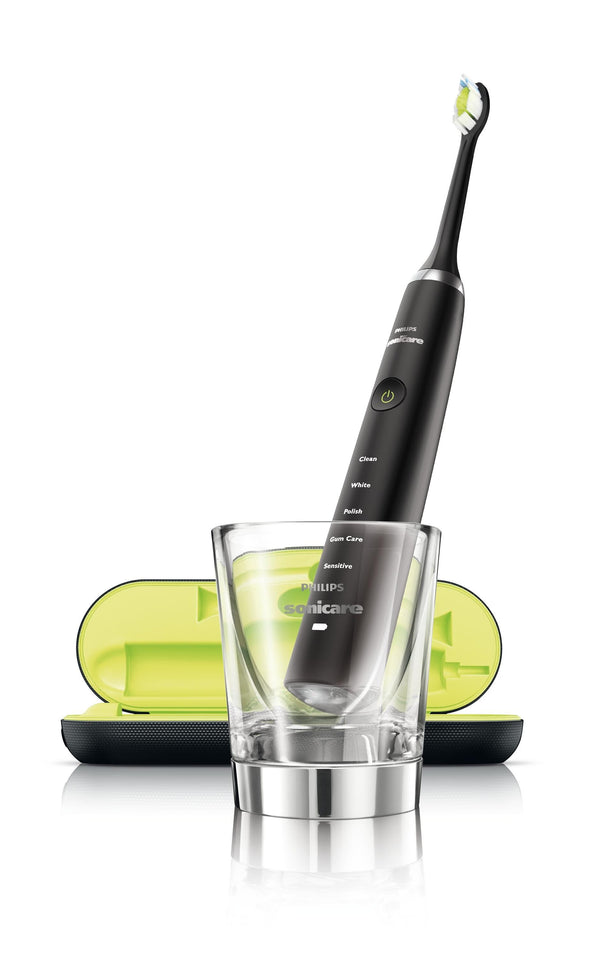 Philips Sonicare Electric Toothbrush HX9352/04 Black, 5 Brushing Modes, Charging Glass and Travel Case