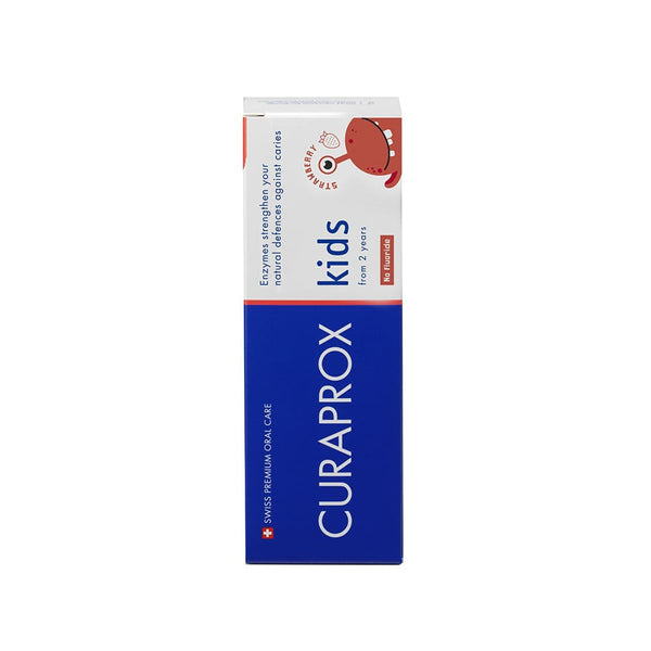 Curaprox Kids Strawberry Toothpaste Enzyme-Enhanced Formula for Children 2+ 60 ml
