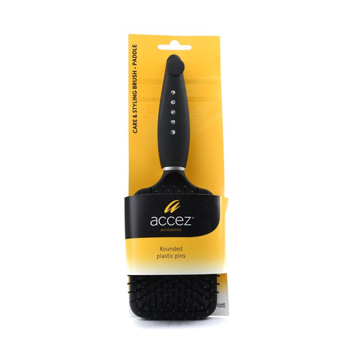 Accez Care & Styling Paddle Hair Brush Soft Flexible Bristles, 1 Pc