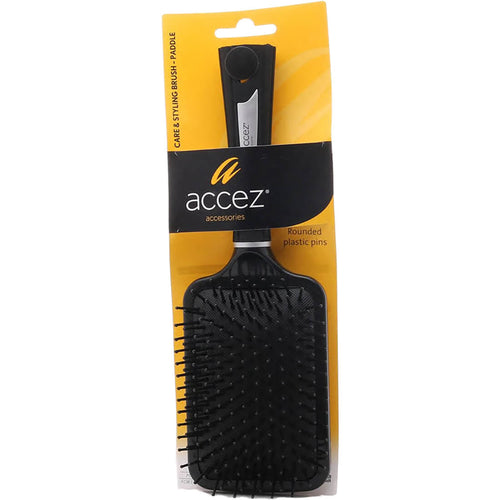 Accez Care & Styling Paddle Hair Brush Soft Flexible Bristles, 1 Pc