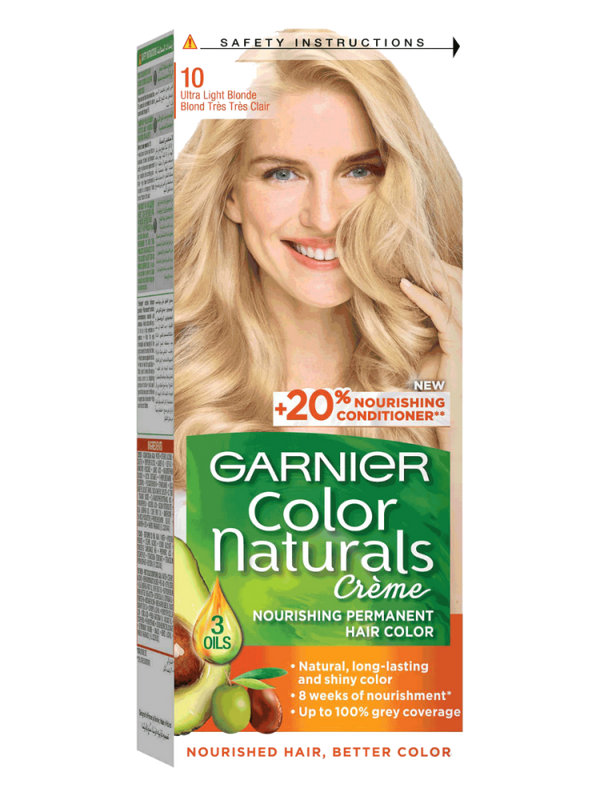 Garnier Color Naturals 10 Ultra Light Blonde Hair Color Nourishing Formula