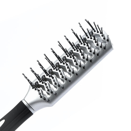 Accez Styling & Drying Hair Brush, Anti-Static Ventilated Detangling Brush, Silver, 1 Pc