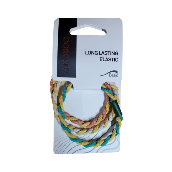 Besikur Colorful Elastic Hair Ties, Stretchy Secure Hold, 3 Pieces