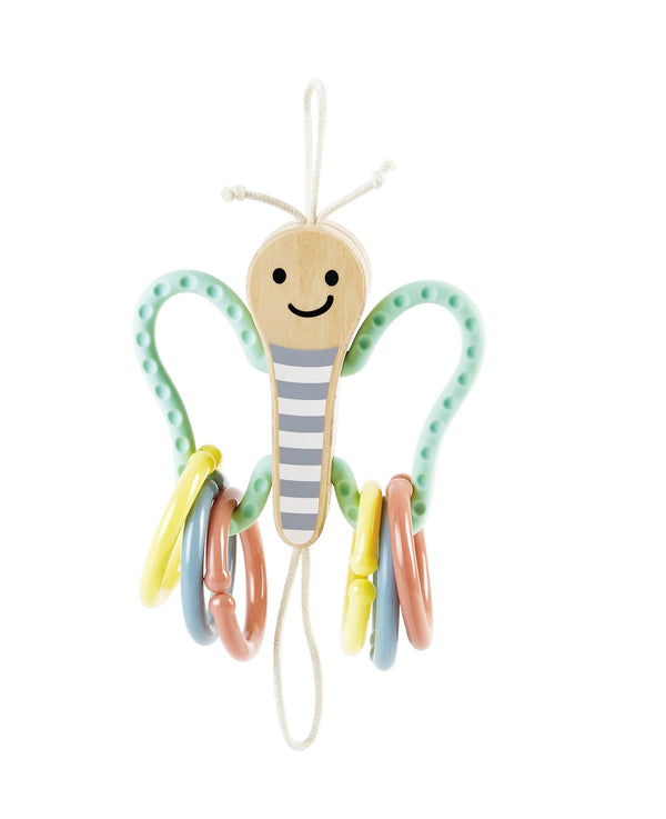 Hape Butterfly Links Activity Toy Silicone Wings Teething and Gripping 0M+