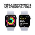 Apple Watch Series 10 GPS Smartwatch Aluminum Case Blue Cloud Sport Loop 46mm