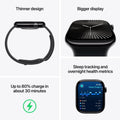 Apple Watch Series 10 GPS Smartwatch Aluminum Case Blue Cloud Sport Loop 46mm