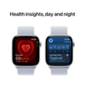 Apple Watch Series 10 GPS Smartwatch Aluminum Case Blue Cloud Sport Loop 46mm