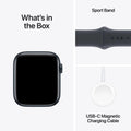 Apple Watch SE GPS 44mm Midnight Aluminum Case Sport Band M/L