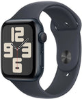 Apple Watch SE GPS 44mm Midnight Aluminum Case Sport Band M/L