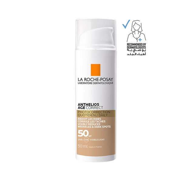 La Roche-Posay Anthelios Age Correct Tinted Sunscreen Cream SPF 50 Niacinamide 50 ml