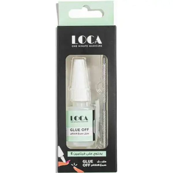 Loca Nails Glue Off False Nail Adhesive Remover with Vitamin E and Applicator