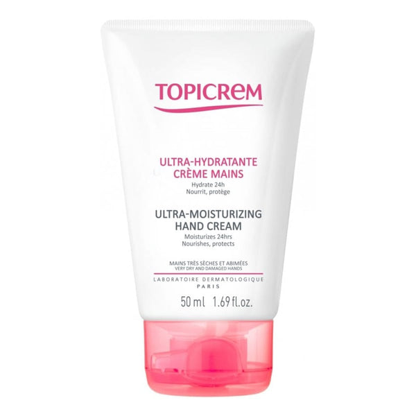 Topicrem Ultra-Moisturizing Hand Cream Lightweight 24-Hour Hydration 50 ml