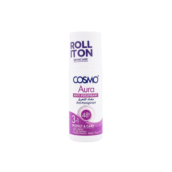 Cosmo Aura Protection & Care Roll-On Deodorant Clinical Strength Sweat Protection 50ml