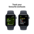 Apple Watch SE GPS 40mm Midnight Aluminum Smartwatch with Midnight Sport Band M/L