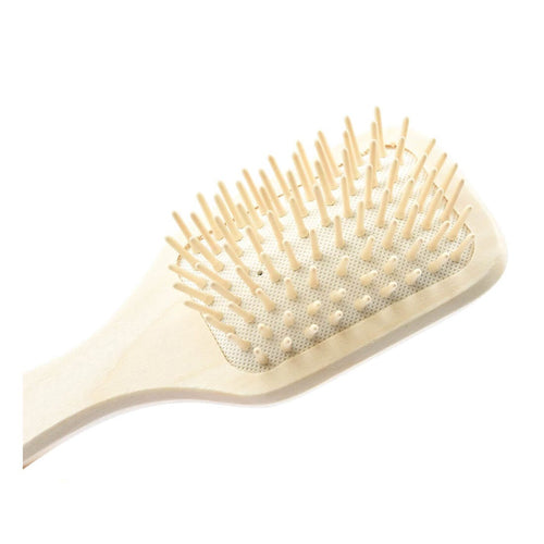 Accez Wooden Paddle Hair Brush Small Massage Detangling Brush
