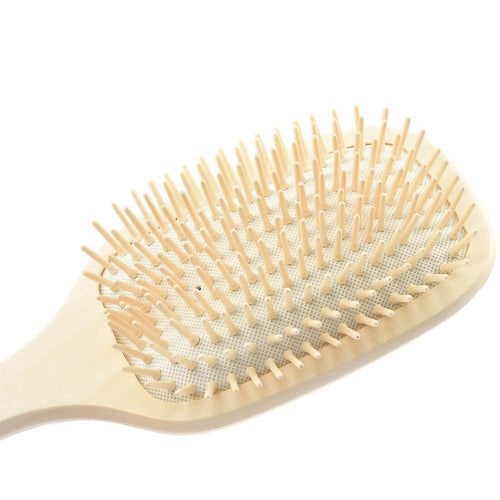 Accez Wooden Paddle Hair Brush Massage Brush FSC Certified Wood Large