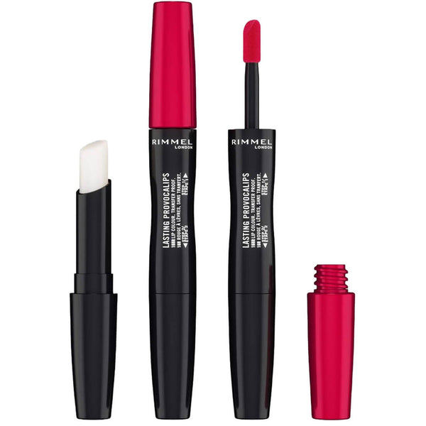 Rimmel Lasting Provocalips Liquid Lipstick 2-Step Hydra-Balm Kiss The Town Red 500