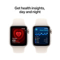 Apple Watch SE GPS 40mm Starlight Aluminum Smartwatch Sport Band M/L