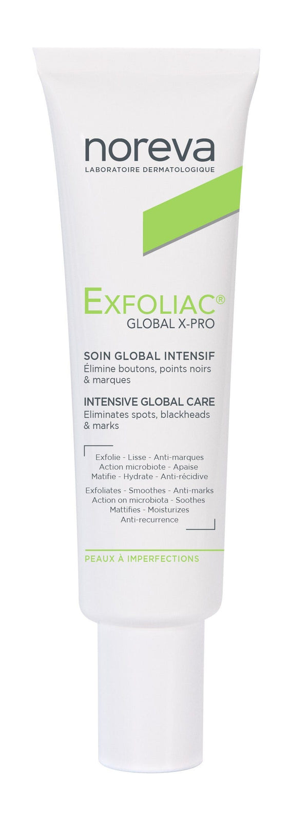 Noreva Exfoliac Global X-Pro Intensive Global Care Exfoliating Treatment, Vitamin PP 4%, 30 mL