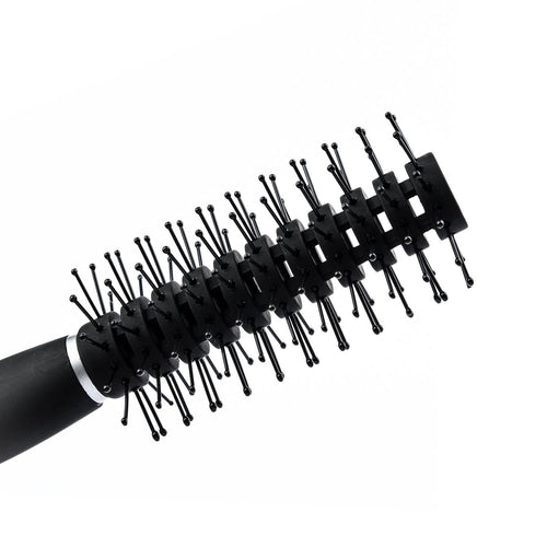 Accez Styling & Volume Hair Brush Rounded Plastic Pins Black